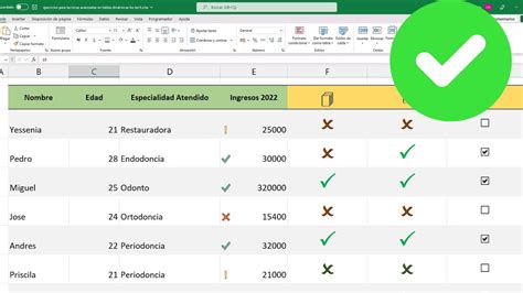 Cómo agregar MARCAS de VERIFICACIÓN en Excel ( Incluye 4。